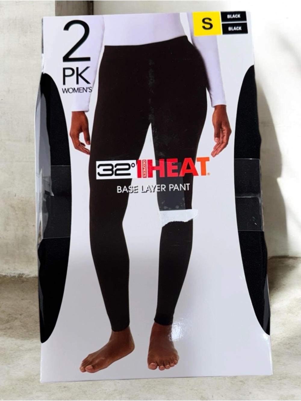 32 Degrees Heat Base Layer Pants 2-Pack Black Women’s Small NIB Thermal